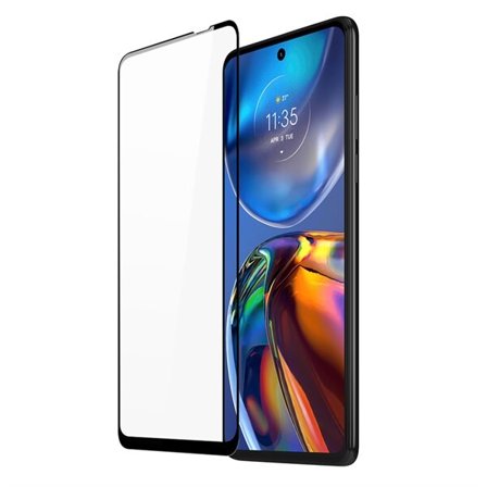 Dux Ducis 10D hærdet glas 9H fuld skærm hærdet glas med ramme Motorola Moto E32 sort (etuivenlig)