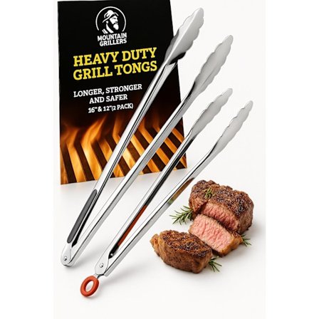 Grilltänger Rostfritt Stål 4-pack MOUNTAIN GRILLERS