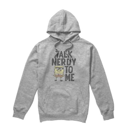 SvampBob Fyrkant Herr Talk Nerdy To Me Hoodie M Sport Heat