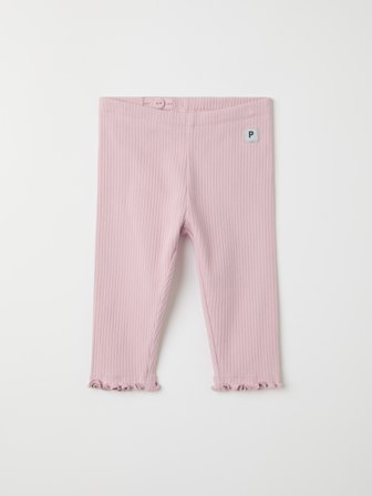 Polarn O. Pyret - ribbed leggings - 80 - Childrenswear - pink