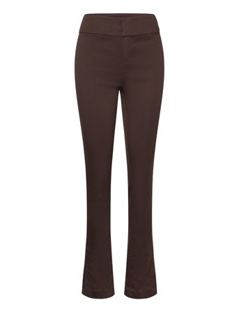 Rosemunde Trousers W/ Slit - Brown - 36