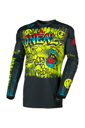 Crosstrui O'Neal Element Rancid Kinderen Zwart/Neongeel L