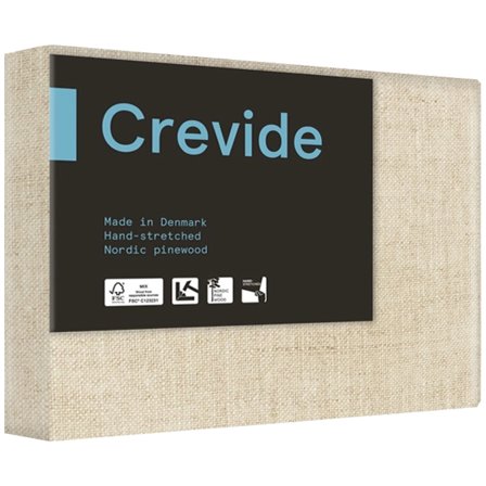 Crevide Châssis entoilé 3D Lin naturel 24x19