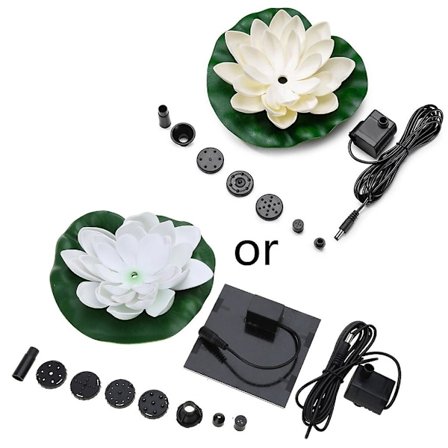 Solcellsfontän Lotus Flytande Landskapsarkitektur Solcellspumpsprayning