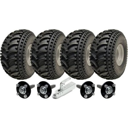 Kit Släpvagn Dubbelaxel - WANDA - P308 - 22x11.00-8 - Last 620kg - Stålhitch