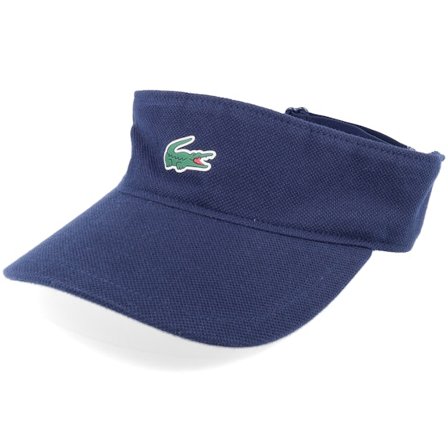 Lacoste - Blu visor Cappellino - Small Logo Navy Blue Visor @ Hatstore