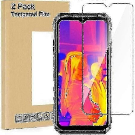 Transparent hærdet glas skærmbeskytter til Ulefone Power Armor 18T 6.58 tommer med 2X beskyttelse