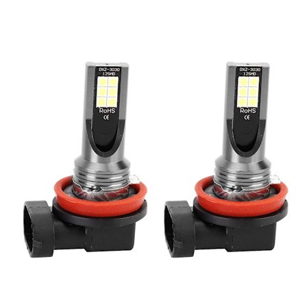 LED Dimljuslampa för H8 H11, Super Stark Ljusstråle 3030 Chip Hög Lumen Strålkastarlampor, Stabila och Effektiva LED Körljus med Aluminiumkylning