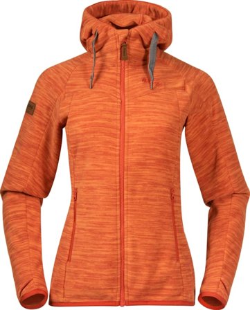 Bergans Women's Hareid Fleece Jacket Women Mid layer tops Orange M