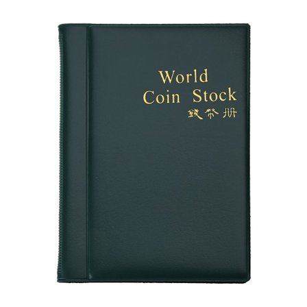 Myntsamlingsalbum 120 Fickor Mynthållare Bok Myntförvaringsalbum Pengar Penny Ficka för Samlare 4 Färger