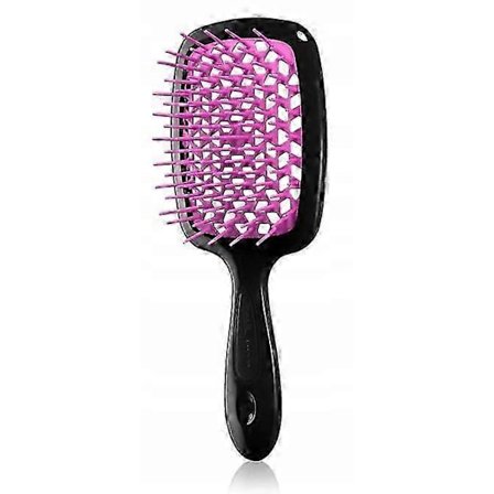 Janeke Superbrush Hårbørste for Floker Svart Fuchsia