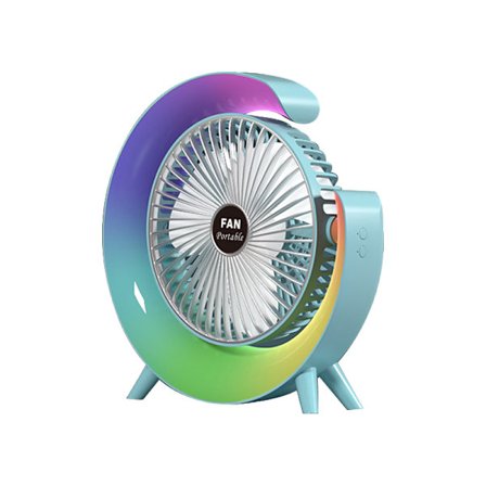 USB skrivbordsfläkt, 3 hastigheter portabel liten fläkt med starkt luftflöde