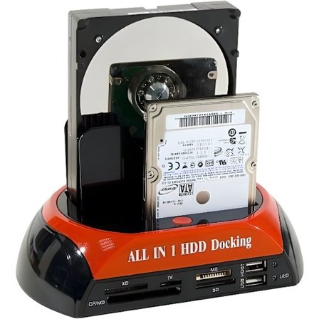 Station tilslutning for IDE USB/ESAT harddiske...