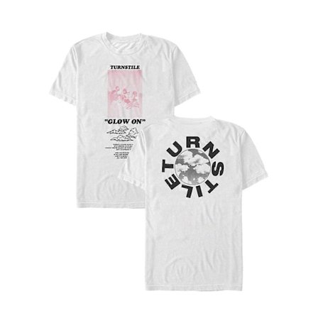 Turnstile Glow On valkoinen T-paita ROCKINSTONE