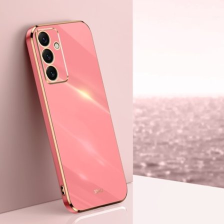 Samsung Galaxy S24 FE 5G Skal XINLI Rakt Kant 6D Elektropläterad TPU