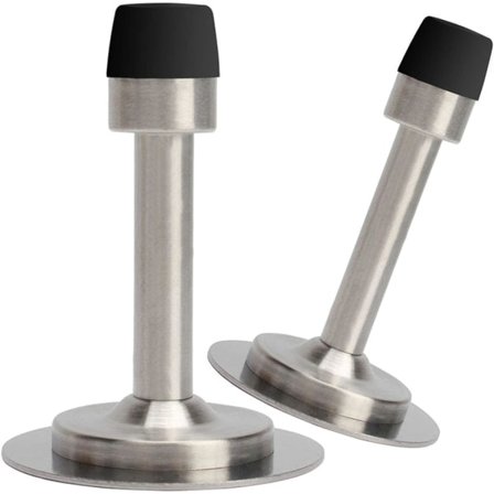 Oven pysäytin ilman porausta/ruuvausta, 3M teippi Ruostumaton teräs oven pysäytin 2kpl