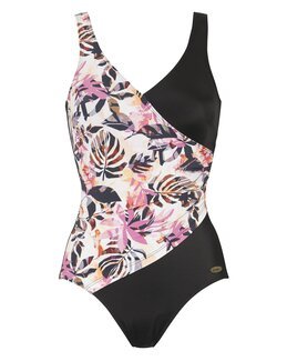 Badedragt Julia Sort/rød - 36 - Damella