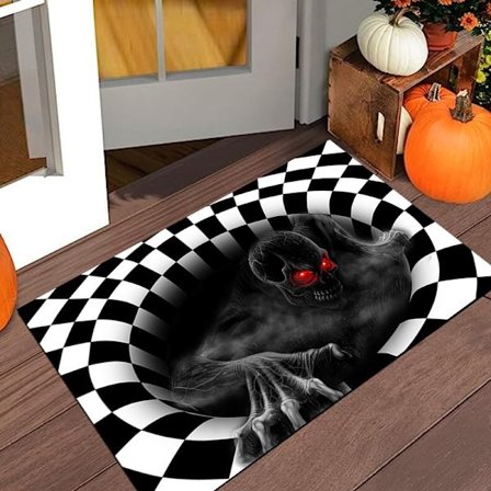 40*60cm (The Bones) Halloween Dørmåtte, Halloween Klovn Dørmåtte 3