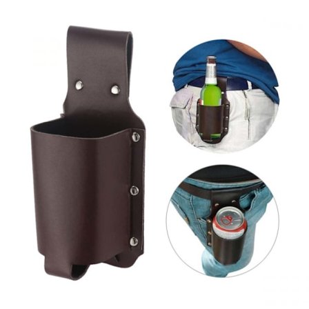 #Öl Bälte - Flaska Öl Bälte Hållare - Tan#