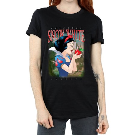 Snövit och de sju dvärgarna Dam/Dam Montage Bomull Boyfriend T-Shirt