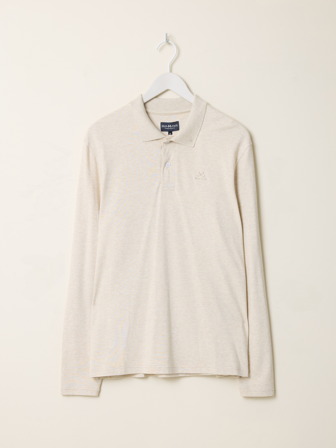 Jean Paul - Lucas langermet pique - Herre - Beige - T-skjorter & Piqué - XL