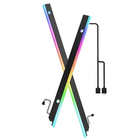 ATX ARGB Hovedkort Lyslist, 28 RGB Uavhengig Adresserbar 5V 3Pin Hovedkort Aura Sync, Ligh