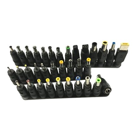 34 deler adaptere komplett strømløsning for bærbare datamaskiner kompatible strømadaptere