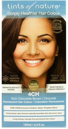 Tints of Nature Naturlig hårfarve 4Ch Rich Chocolate 130 ml, Hår, Hårfarve, Permanent Hårfarve