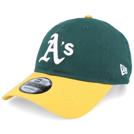 New Era - MLB - Green - unconstructed - Cap - Oakland Athletics MLB Core Classic 9TWENTY Rep Green/Yellow Dad Cap - Hatstore