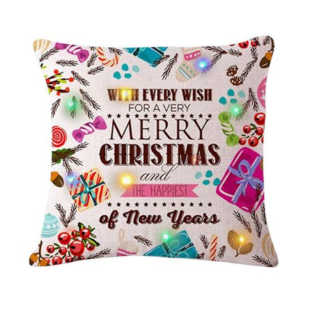 Julbelysning LED Kuddfodral Heminredning Kuddfodral Soffa Blinkande