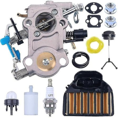 Kaasuttimen huoltosarja, yhteensopiva Husqvarna 455 460 Rancher 461 Jonsered Cs2255 -moottorisahan kanssa 544883001 Wa -cdsx