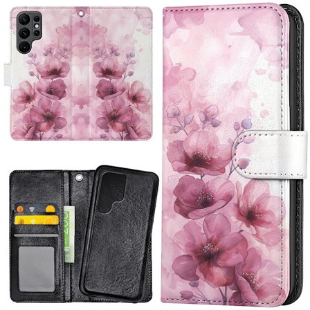 Samsung Galaxy S25 Ultra - Lommebok Deksel Flowers