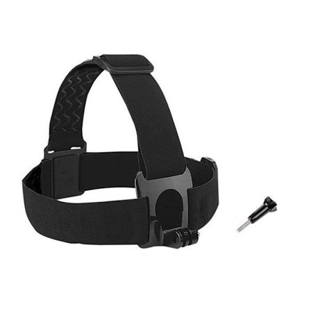 STARTRIP justerbar ventilerad hjälmmonterad sele med halkskyddad Glu Wave-form för GoPro HD Camera Hero 5 4