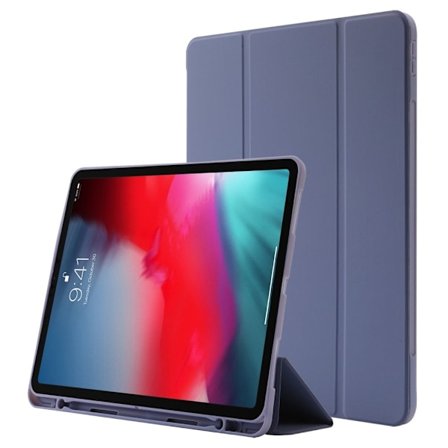 iPad Pro 12.9 (2022) / (2021) / (2020) tredubbelt läderfodral - Lila