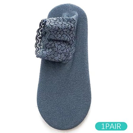 Velvet Lattiasukat Pitsi Naisten Silikoni Liukumaton Keskiputki paksu