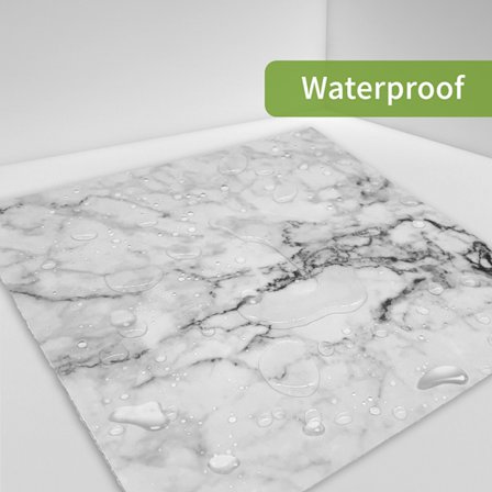 10 stk. mosaik vægflisesklistermærke badeværelse køkken hjem Decal decor Hvid Marmor