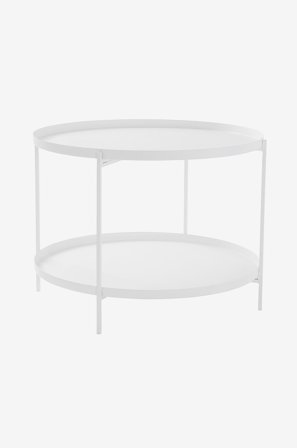 Jotex - Sidebord/brettbord Ø 63 Cm Hvit - DAVIS - Kjøp Sidebord & småbord hos Jotex