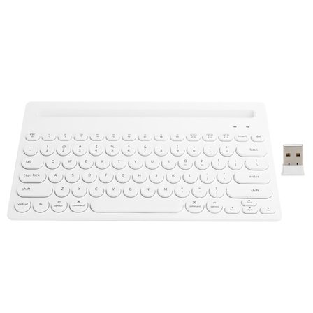 Ajazz trådlöst tangentbord Bluetooth 2.4G 2-läges spelkontor datortillbehör 320iVit