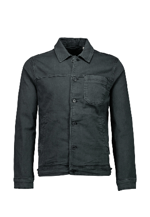 Lindbergh Cropped length overshirt Kavajer Herr Svart 3XL