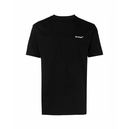 Off White, T-Shirts Zwart, Heren, Maat:S