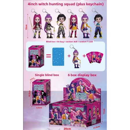 Djævle Jagt Herre Truppe Dame Truppe Dukker Håndlavet Legetøj 6 Gaveæsker