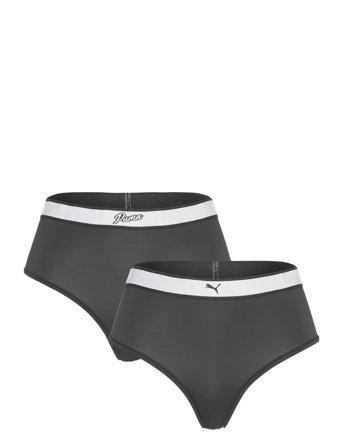 Puma Women High Waist Brazilian 2P Pack Black PUMA