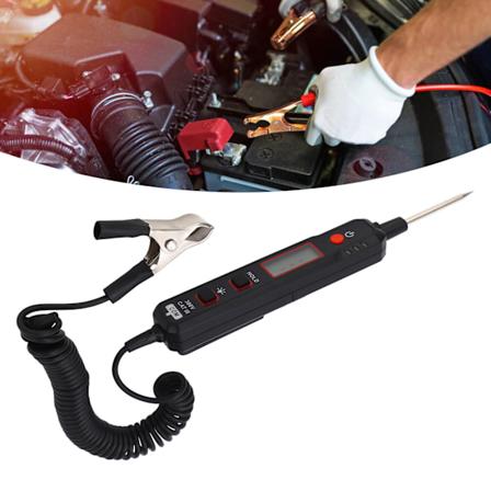 MAYILON HT86A Biltestlampe 2‐100V DC Digital LED Kredsløbstester Heavy Duty Auto Bidirektionel Spændingstestpen