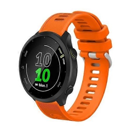 För Garmin Forerunner 245 Music 20mm Silikon Twill Klockarmband (FMY)