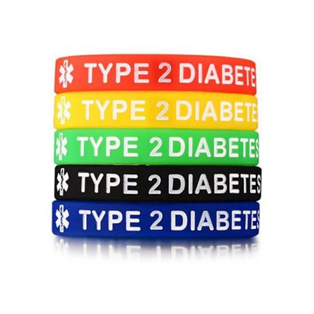 Medicinskt nödlarmarmband - Bärbart armband för diabetes typ 1