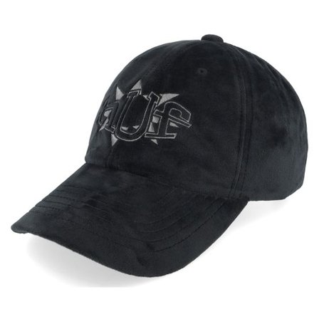 HUF - Svart unconstructed Keps - Jazzy Grooves 6 Panel Hat Black Dad Cap @ Hatstore