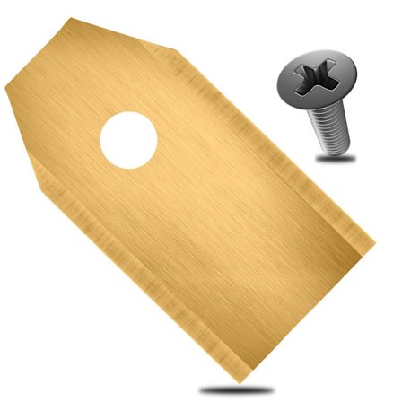 18x Reserveblade Titaniumbelagt Rustfrit Stål Til Husqvarna Gardena Mcculloch Rob Flymo Yardforce Matrix Grizzly Brast