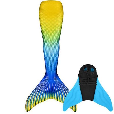 Mermaid Tail For Girls And Boys, Monofin For Swimming Included
