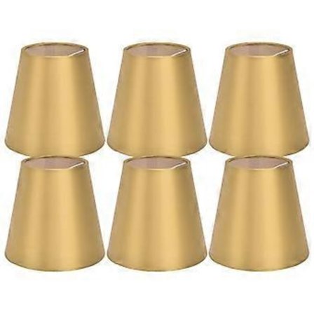 6 kpl E14 Lampunvarjostin Kangas Lampunvarjostin Pöytävalaisin Kattovalaisin Makuuhuoneeseen Olohuoneeseen Kulta PX153