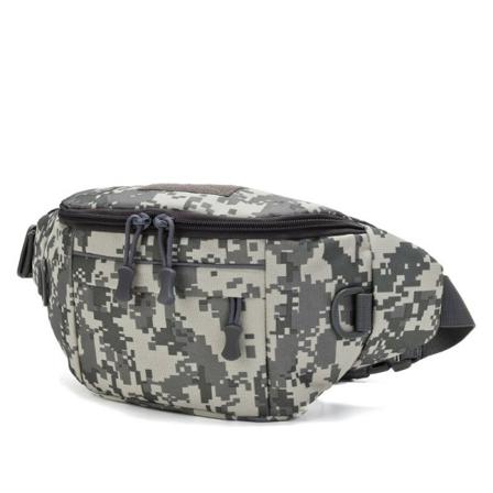 Miehet naiset Fanny Pack -vyölaukku Ulkoilu Sotilasfanit Taktiikka Naamiointivyö Gray-brown